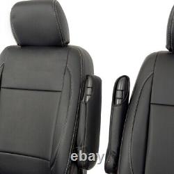 Fits Vw Transporter T5/t5.1 Kombi Front Seat Covers Leatherette (2003-2015) 1166