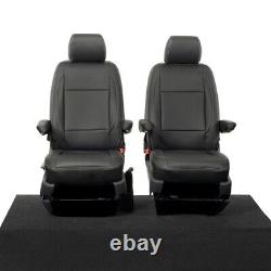 Fits Vw Transporter T5/t5.1 Shuttle Front Seat Covers Leatherette (2003-15) 1166