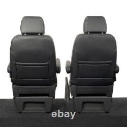 Fits Vw Transporter T5/t5.1 Shuttle Front Seat Covers Leatherette (2003-15) 1166