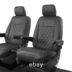Fits Vw Transporter T6/t6.1 Kombi Front Seat Covers Leatherette (2023 On) 1168