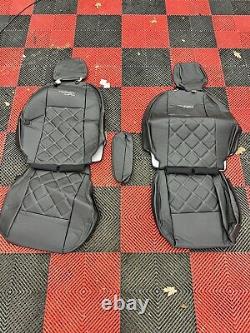 Ford Transit Custom Heavy Duty Tailored Seat Covers in Black FITS THE 2012- 2022