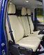 Ford Transit Custom Van Tailored Genuine Fitted Seat Covers Cream Leatherette