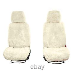 Ford Transit Motorhome Luxury Faux Sheepskin Seat Covers Pair No Armrest 821 821