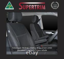 Front+ 4 Armrest seat covers fit Volkswagen Multivan T5 (2004-2015) neoprene