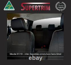 Front & Rear Armrest seat cover fit Mazda BT-50 2011-2020 premium neoprene