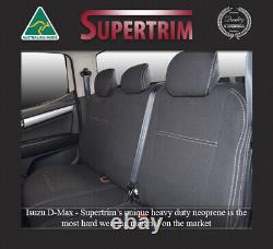 Front & Rear armrest seat covers fit Isuzu D-Max 2011-2020 neoprene waterproof