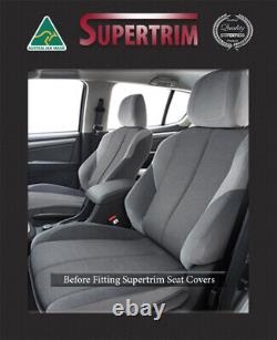 Front full back Map pocket + Rear Armrest seat covers fit Isuzu MU-X waterproof