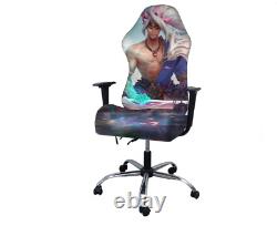 Gaming Chair Cover With Armrest Spandex Slipcover Office Seat Cover For Computer