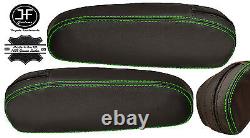 Green Stitching 2x Seat Armrest Leather Covers Fits Kia Sedona 1998-2006