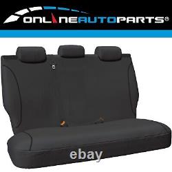 Grey Canvas Custom Fit Rear Seat Cover for Ford Ranger PX 201115 No Arm Rest