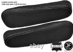 Grey Stitch 2x Seat Armrest Leather Covers Fits Honda Crv Cr-v 2007-2011