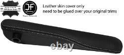Grey Stitch 2x Seat Armrest Pad Leather Covers Fits Range Rover Vogue L322