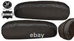 Grey Stitching 2x Seat Armrest Leather Covers Fits Kia Sedona 1998-2006