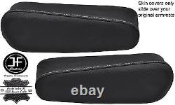 Grey Stitching 2x Seat Armrest Leather Covers Fits Lexus Rx300 Rx330 97-03