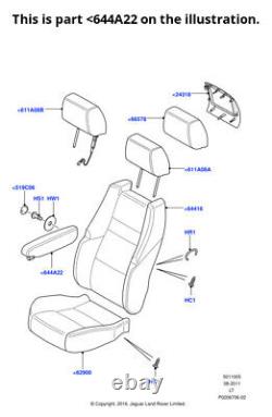 Land Rover Genuine Front Seat Armrest Fits Range Rover Sport 2010-2013 LR055840