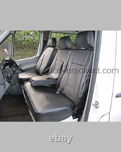 Mercedes Sprinter 1st Generation Crew Cab Seat Covers Black Leatherette