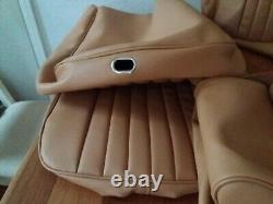 Mgb gt SEAT covers in BISCUIT + headrests + REARS +2 m. Of vinyl. Fits 1970 to 81