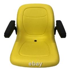 Milsco XB180 Yellow Seat with Armrests fits Gators and Lawn Mowers Toro Scag etc