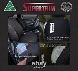 Neoprene Front FB MP + Rear Armrest seat covers fit Mitsubishi Triton