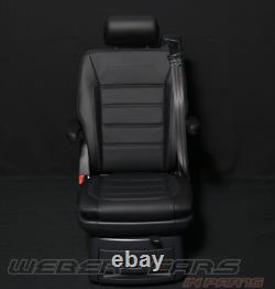 New VW T6.1 Bus Multivan Highline Full Leather Black Spin Seat Armrest