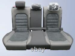 Original Rear Seat Bench Alcantara Foldable Complete VW Golf 7 VII 5G