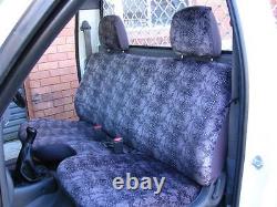 Plain Black Velour Seat Cover Fit Ford Courier+mazda Bravo 1999-2006, No Arm Rest