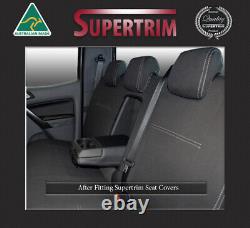 Premium neoprene waterproof Front + Rear Armrest seat covers fit Ford Ranger PX