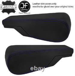 Purple Stitch 2x Seat Armrest Real Leather Covers Fits Vw Type 3 T3 Multivan