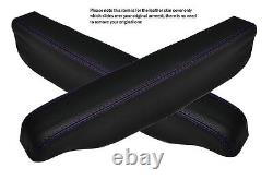 Purple Stitch 2x Seat Armrest Skin Covers Fits Landrover Discovery 3 & 4 04-15