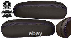 Purple Stitching 2x Seat Armrest Leather Covers Fits Kia Sedona 1998-2006