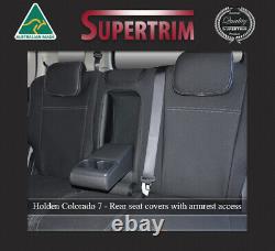 REAR + Armrest Seat Cover Fit 2012 Now Holden Colorado 7 Neoprene Waterproof
