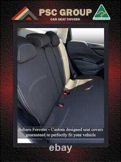 REAR + Armrest Seat Cover Fit Subaru Forester SK (2018-on) Neoprene Waterproof