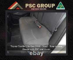 REAR + Armrest Seat Cover Fit Toyota Corolla (Aug 2018-Now) Neoprene Waterproof