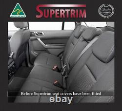 REAR FB+ARMREST Seat Cover Fit Ford Everest (Oct 2015 Now) Neoprene Waterproof