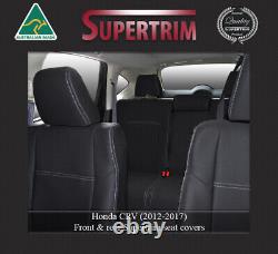 REAR Seat Cover Fit Honda CR-V Waterproof with ARMREST access