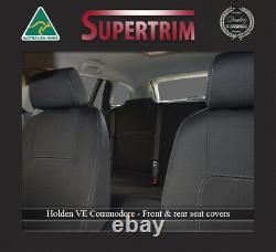 Rear + Armrest Seat Covers Fit Holden Ve Commodore Waterproof Premium Neoprene