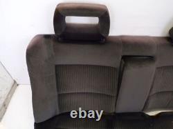 Rear Seat Bench Fabric Not Divided Fabric Black Velour Armrest Seat Rear
