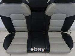 Rear Seat Bench Leather Audi S8 A8 4E Back Seat Lordose Valcona Black Light Grey