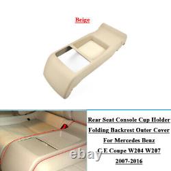 Rear Seat Center Armrest Drink Cup Holder Cover Fit Benz C E Coupe W204 W207