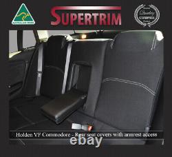 Rear Wagon + Armrest Seat Cover Fit Holden Vf Commodore Premium Neoprene