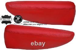 Red Leather 2x Seat Armrest Covers Fits Chrysler Grand Voyager 01-08