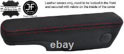 Red Stitch 1x Driver Seat Armrest Leather Cover Fits Ford Transit Mk6 00-06