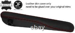 Red Stitch 2x Seat Armrest Pad Leather Covers Fits Range Rover Vogue L322