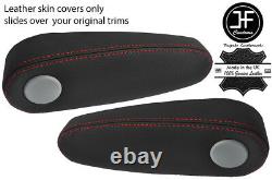 Red Stitch 2x Seat Armrest Real Leather Cover Fits Lexus Rx400 H 2004-2009