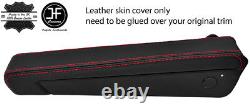 Red Stitch Driver Seat Armrest Leather Cover Fits London Taxi Lti Tx4 Custom New