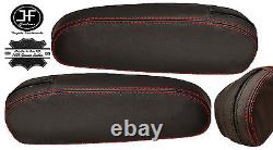 Red Stitching 2x Seat Armrest Leather Covers Fits Kia Sedona 1998-2006