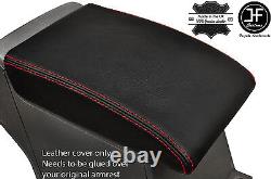 Red Stitching Armrest LID Leather Cover Fits Vw Sharan Seat Alhambra 10-16