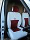 Renault Traffic Red & White Van Seat Covers