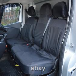 Renault Trafic Tailored Waterproof Heavy Duty Van Seat Covers Black