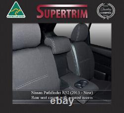 SEAT COVER Fit Nissan Pathfinder REAR+ARMREST 100% WATERPROOF PREMIUM NEOPRENE